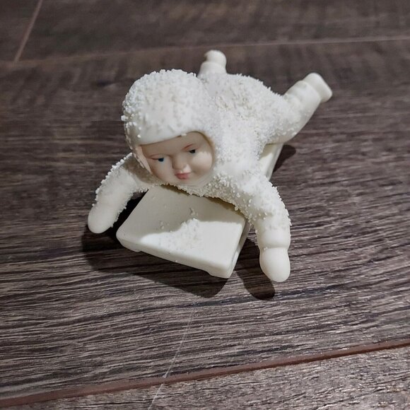 Snowbabies “Don't Fall Off & Hold On Tight" Dept 56 #7956 & #79685 2 Retired - Picture 8 of 13